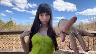ASMR Outside | Hand Movements, Plucking, Mouth Sounds