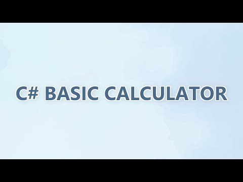 C# basic calculator
