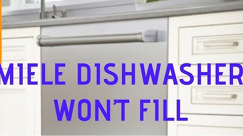 ✨ Miele Dishwasher  - Fills then Stops  - Easy DIY Fix ✨