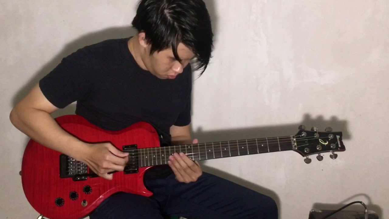 Avenged Sevenfold - Nightmare guitar cover for beginners (intro + solo only) w/TABS in desc!