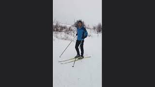 Торможение на лыжах: боковым соскальзыванием
