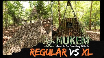 Nukem Grab & Go Hunting Blinds- Regular VS XL- Breakdown of different size options for ground blinds