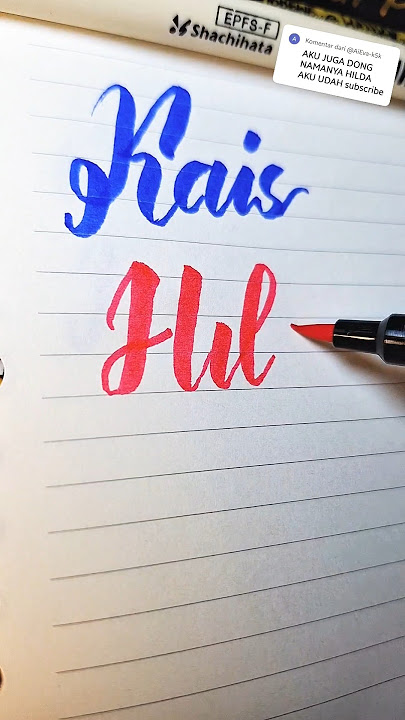 Hilda 🩷 || Subscribe, Like, Share and Comment Your Name ⬇️ #calligraphy #handwriting #art  #shorts