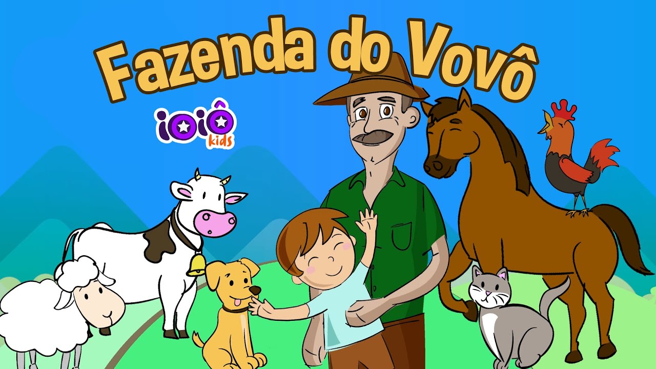 Desenho Infantil Educativo | A Fazenda do Vovô | Sons dos Animais ...