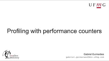 Profiling with Performance Counters