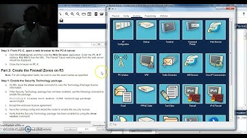 4.4.1.1 Packet Tracer - Configuring a zone - based policy firewall (ZPF part 1)