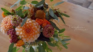 Vol85:ダリアを使った花の活け方。【L'arbre TV】