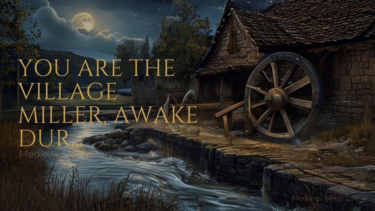 Serene Medieval Sleep Story: You are the village miller, awake during the quietest hours to harness