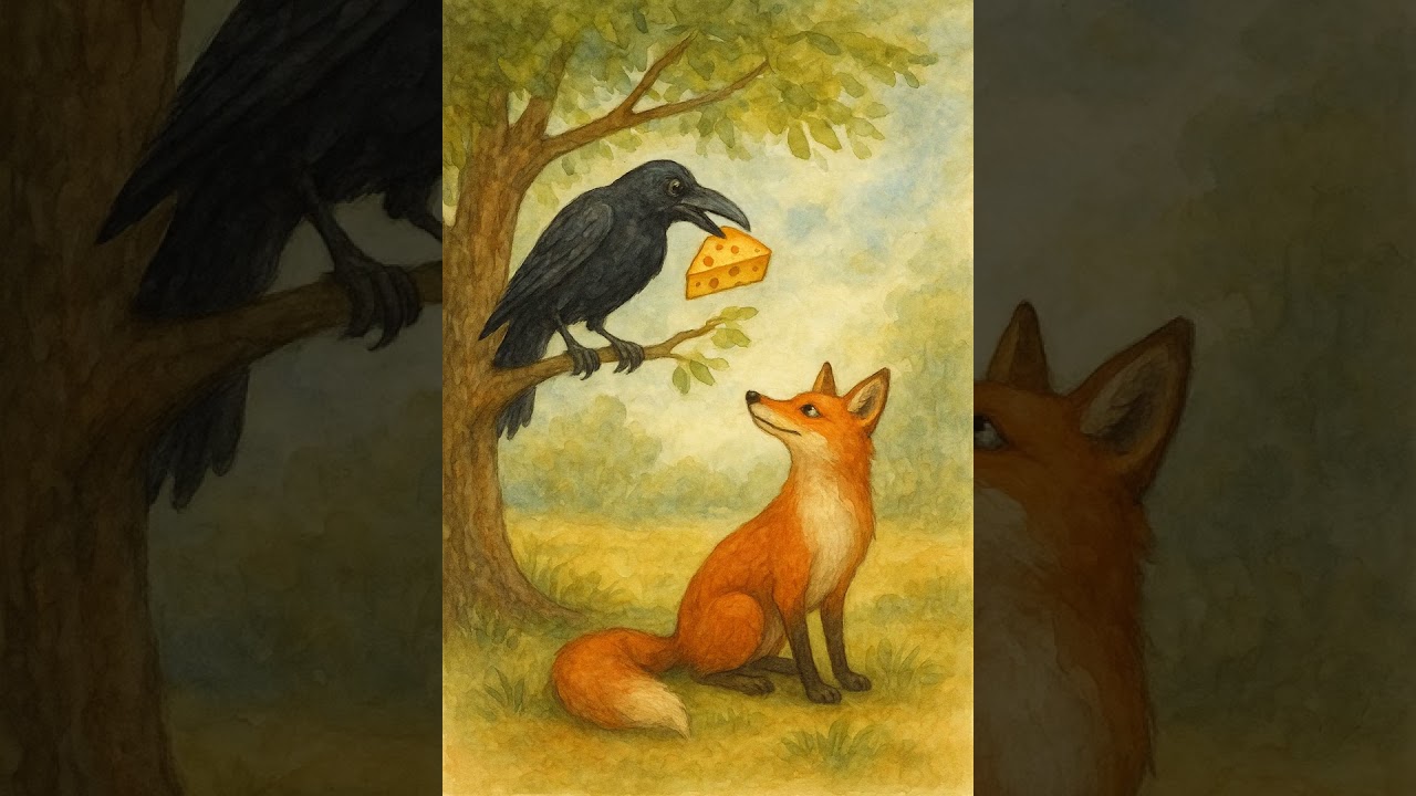 The Fox and the Crow (Aesop's Fables) 