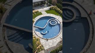 We turned a gaming logo into a real luxury pool 😳🏊♂️