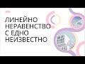 Линейно неравенство с едно неизвестно - 7 клас