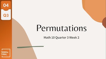 Permutations of n Objects Take r at a Time || G10Q3 @maamtubal7568
