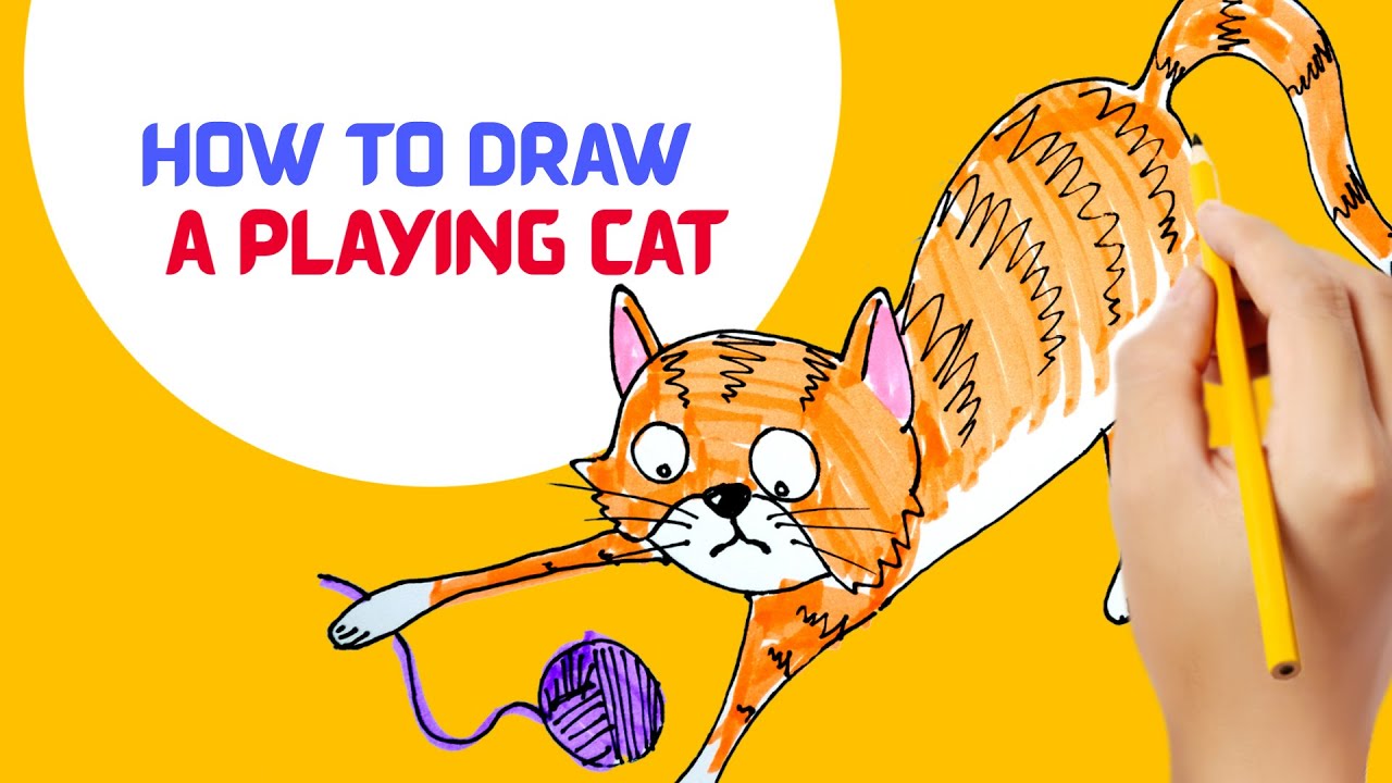 How to Draw a Cat - YouTube