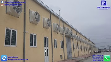 Quạt hút composite và tấm lầm mát Coolingpad _ Công ty CP cơ điện lạnh NP Việt Nam