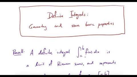 Definite Integrals: using geometry and basic properties