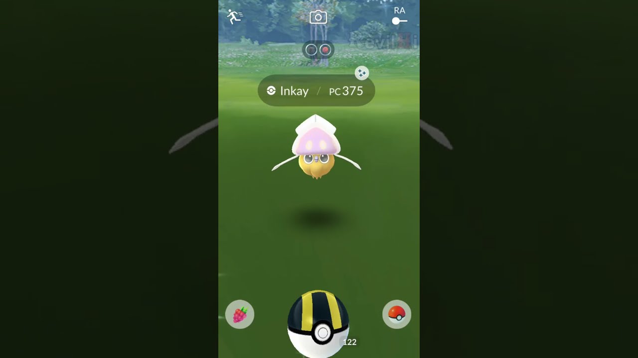 Capturando Inkay shiny - Pokémon GO.
