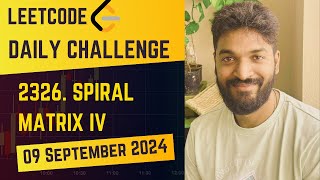 2326. Spiral Matrix IV | Daily Challenge | 9 Sep 2024 POTD #leetcode #dailychallenge #dsa