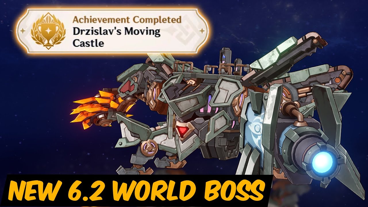 Местоположение мирового босса и скрытое достижение «Ходячий замок Дрислава» | Genshin 6.2 Nod Krai