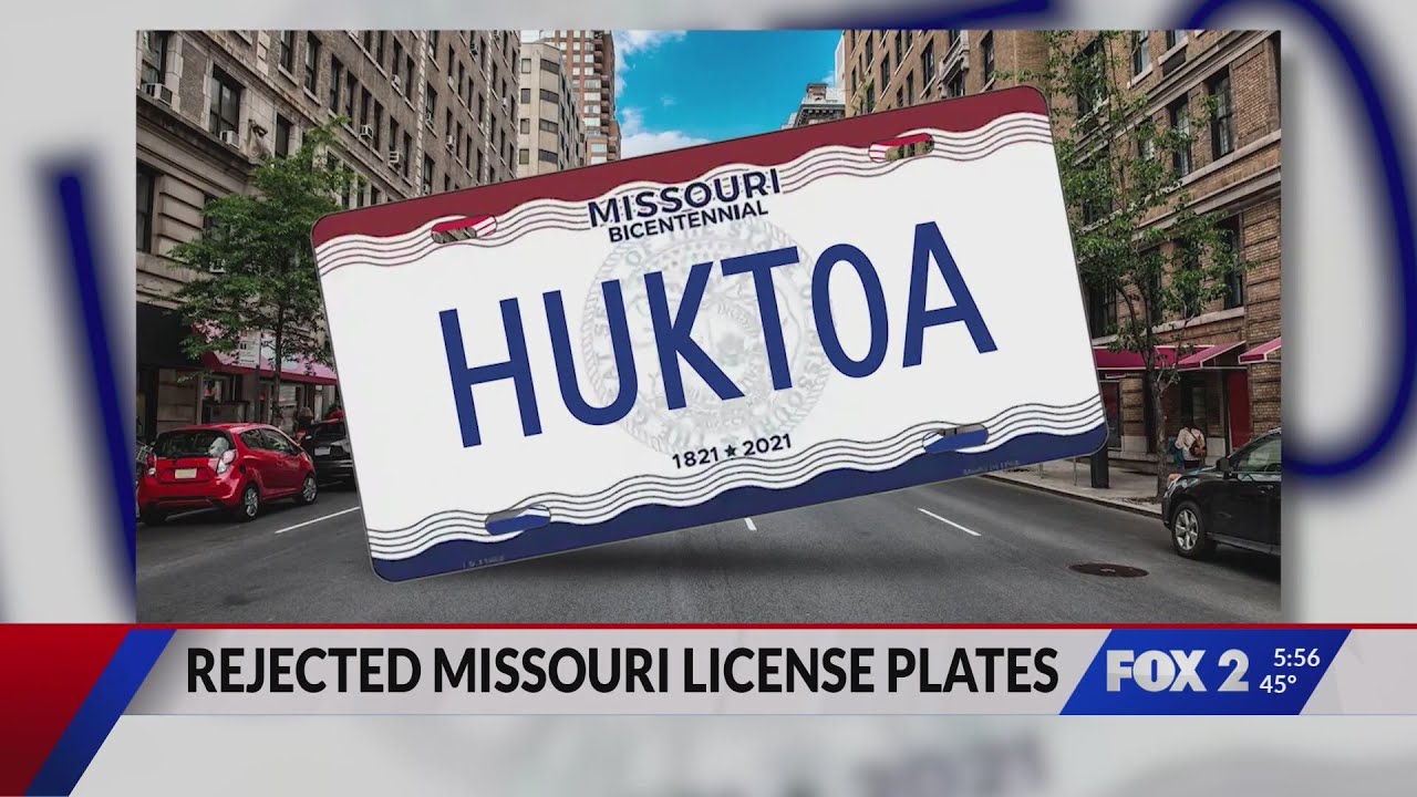 Missouri’s rejected 2025 license plates