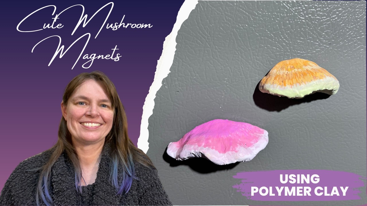 Милые магниты на холодильник в виде грибов | Полимерная глина