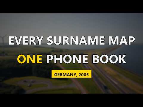 Every German Surname Map Is One Phone Book. What Does It Hide?