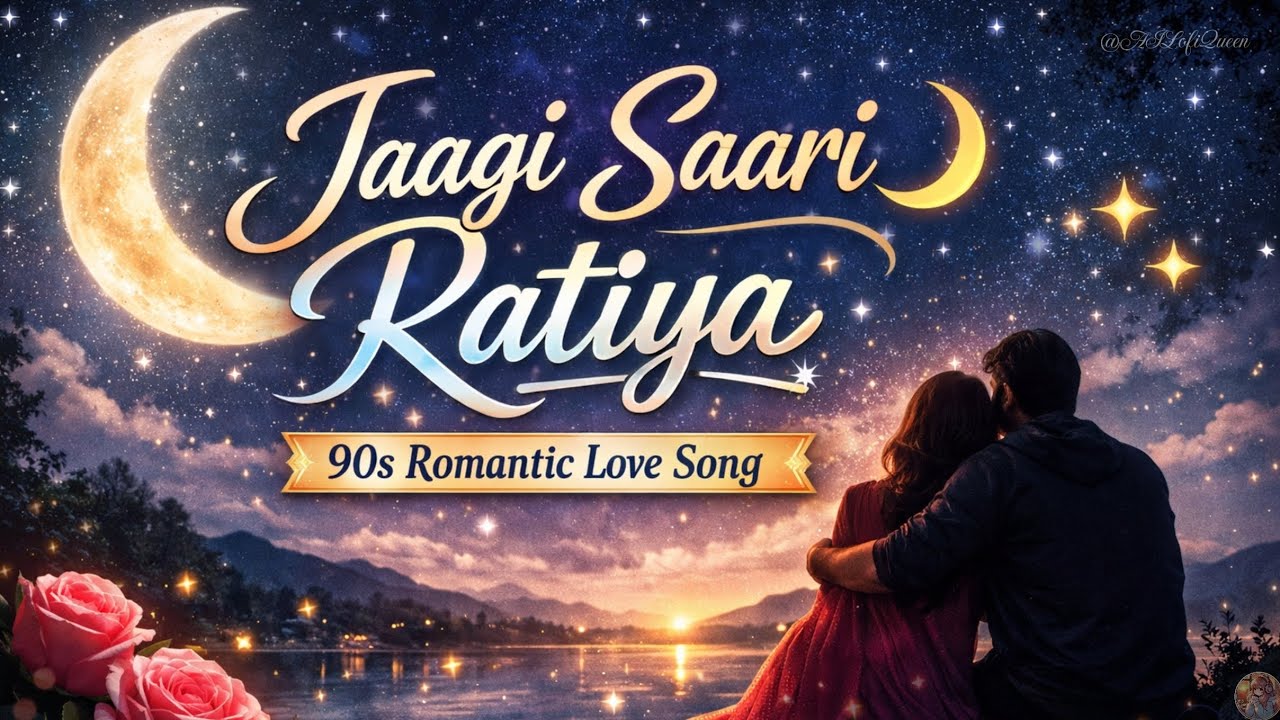 Jaagi Saari Ratiya 🌙 | 90s Romantic Love Song | AI Lofi Queen 