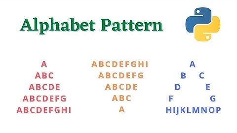 || 79 || Alphabet Pattern | Printing Alphabet in Pyramid Shape | Alphabet Triangle | Pattern Program