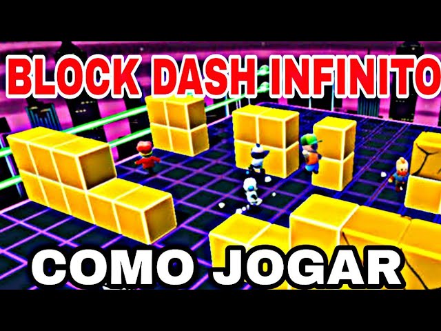 COMO JOGAR BLOCK DASH INFINITO NO STUMBLE GUYS 🔥 STUMBLE GUYS BLOCK DASH  MOBILE! (Versão 0.37) 