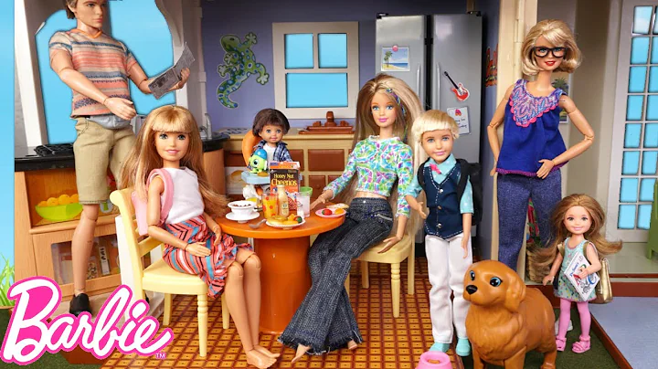 Barbie Doll Family Goes to a New School - Morning ...