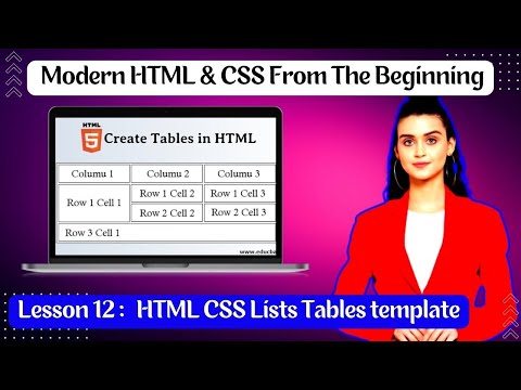 Lesson 12. html Basic Lists  Tables  #html,  #CSS, #Basic_html, #Basic_CSS , #Freelancing_Help_Zone
