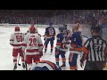 Islanders vs hurricanes end of period scrum funny hot mic moment