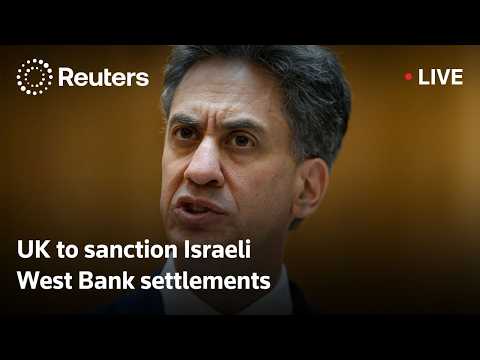 LIVE: UK to announce trade ban on Israeli West Bank goods