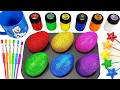 Oddly Satisfying Video | DIY Making 6 FUNNY SPRUNKI Glitter Candy Eggs Surprise &amp; Color Mixing ASMR