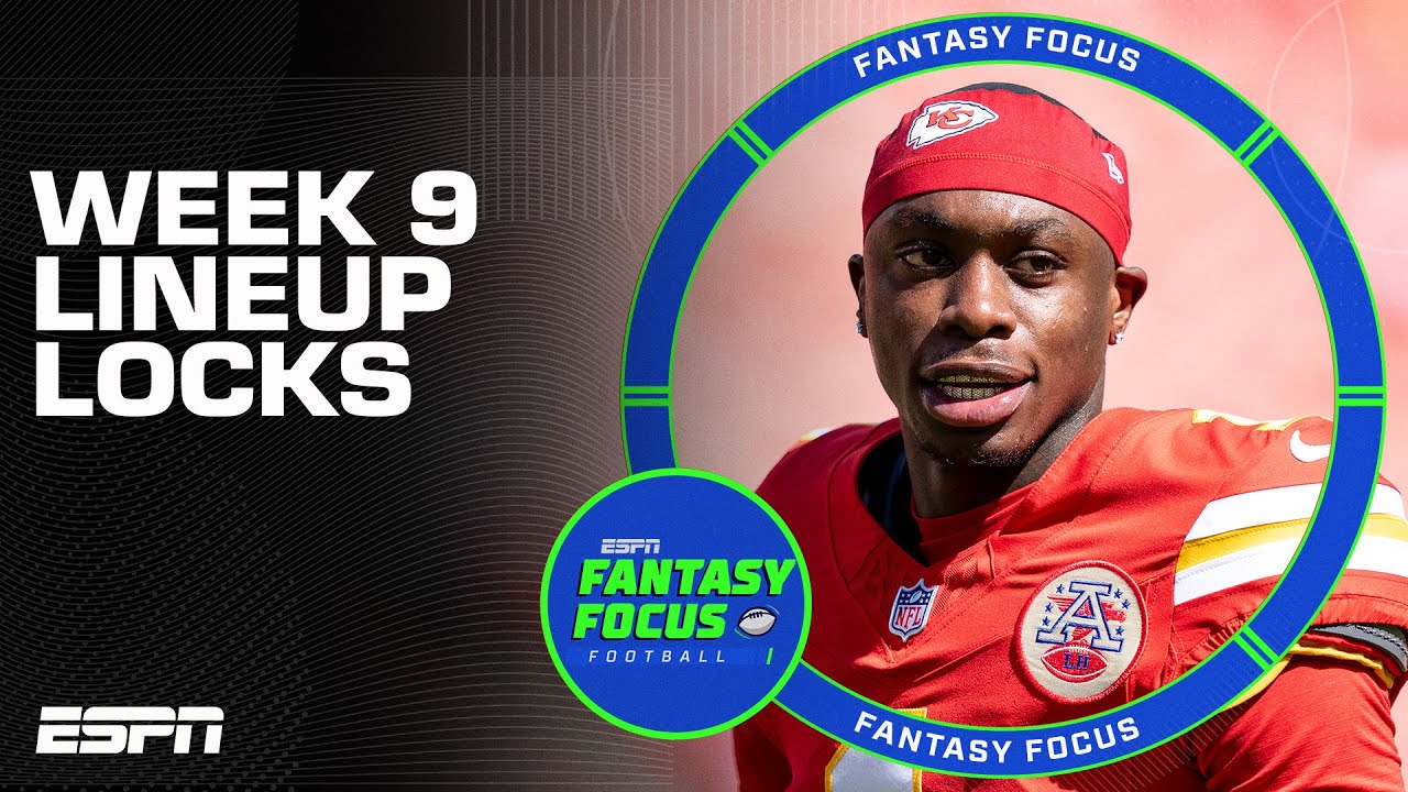 Lineup Locks For Week 9 + TNF Review 🚨 | Fantasy Focus 🏈