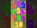 learn counting 1 to 10 for kids, letters songs, colourful letter song for kids  #colors #learning