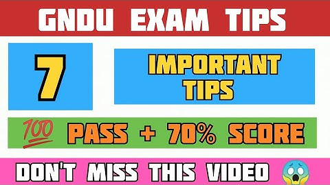 GNDU Exam Tips 2025 | How to Score Good Marks in Gndu Exams 2025 | Gndu Answer Sheets Checking