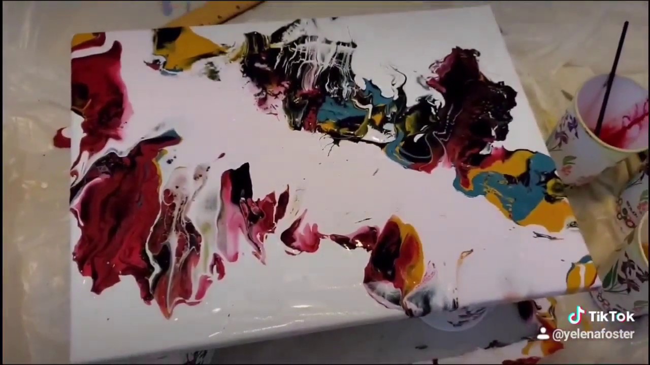 Acrylic Painting for Beginners Quick Video Acrylic Paint Pouring