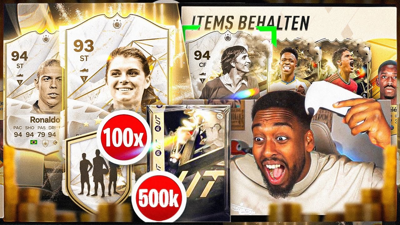 OMG!! ENDLICH EA😍 100x BASIS ICON PACK ohne MAX RATING🚨+ DAS ERSTE 500k SHOP PACK☠️ | EAFC