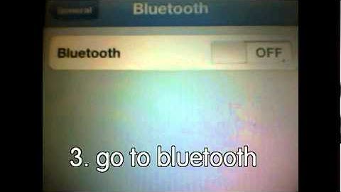 How to connect a bluetooth headset to a ipod touch