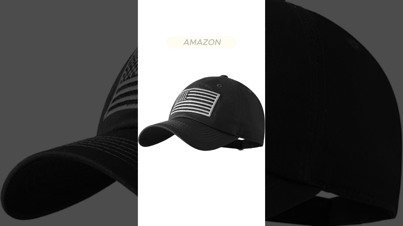 Patriotic American Flag Baseball Cap for Men & Women – Tactical Style Adjustable Hat. 