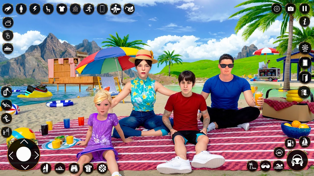 Virtual Family Summer Vacation | Android Gameplay