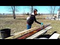 How to Treat Lumber | Treating Lumber with Motor Oil | Acres of Clay Homestead