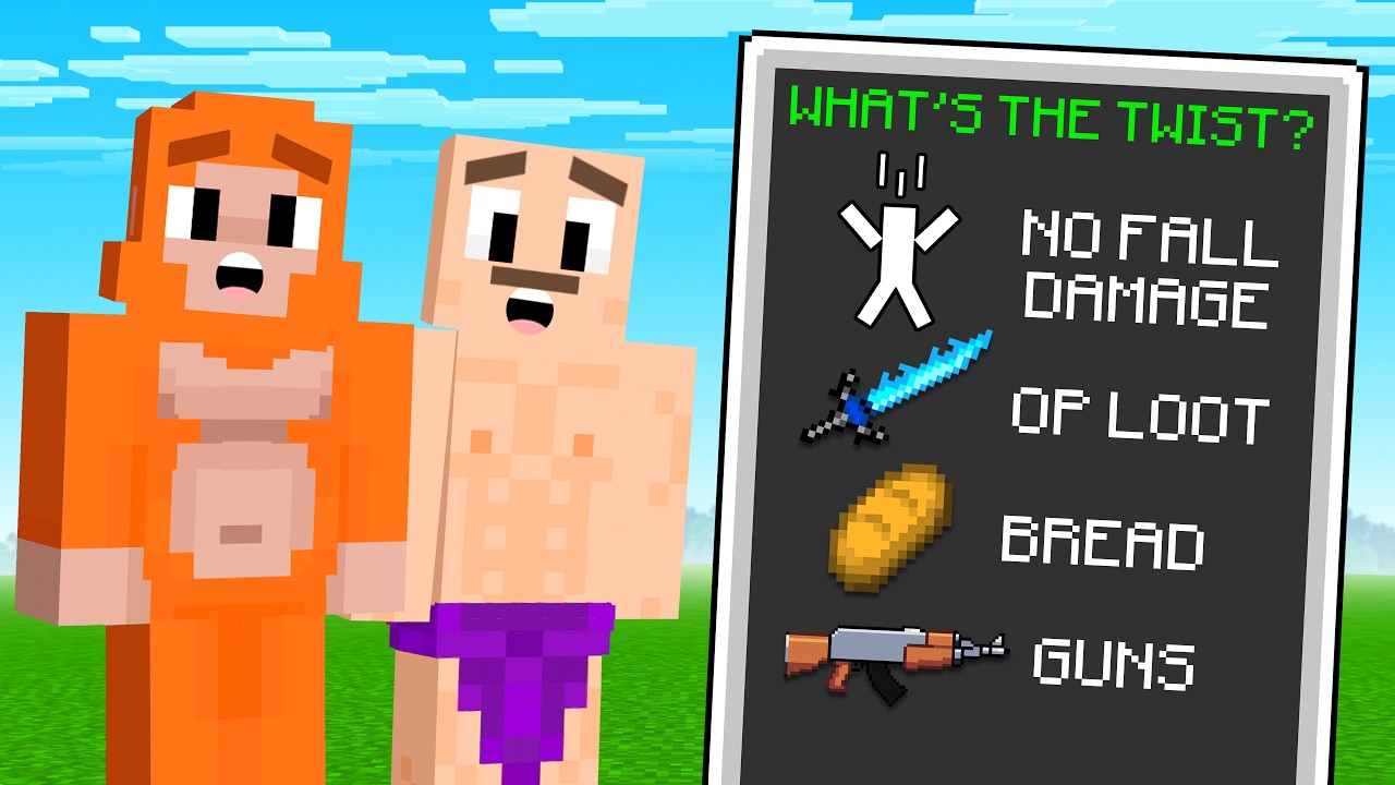 Minecraft Hunters vs Speedrunner, But Guess The Twist = WIN!