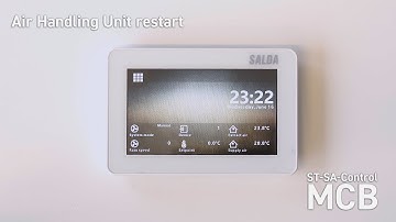 Air Handling Unit restart (ST-SA-Control MCB quick instructions)