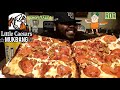 Little Ceasars BACON Wrapped Deep Dish Pizza Mukbang |Eating Show!!