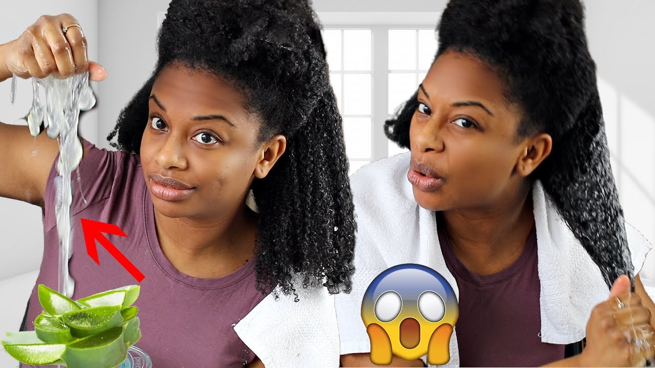 How To Use Aloe Vera For Fast Natural Hair Growth - YouTube