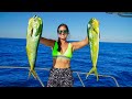 Deep sea mahi mahi catch clean  cook fishing south florida