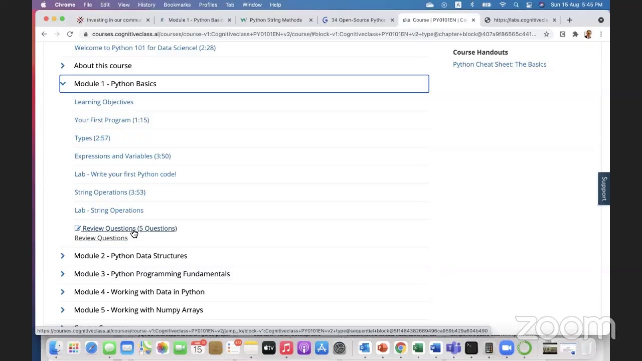 Python for Data Science - Module 1 Introduction - YouTube