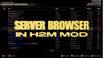 How to get Server Browser on H2M Mod Multiplayer *UPDATED* (TUTORIAL)