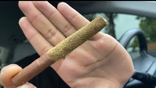 SMOKING A FAT BLUNT COVERED IN HASH AND KIEF WEED HOTBOX